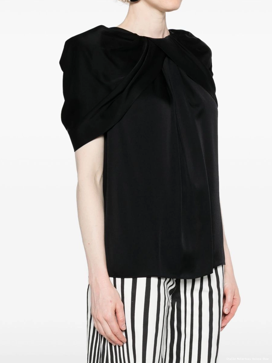 Cheap blouse Stella cape-detail satin McCartney Women 0725